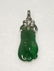 GIA 18K WG Natural Green Jadeite Diamond Pendant - 2