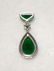 GIA 18K WG Natural Green Jadeite Diamond Pendant - 2