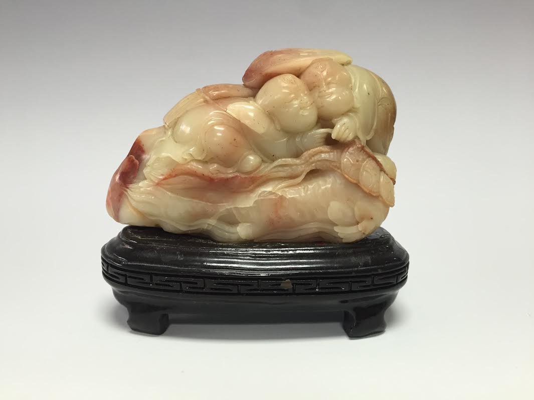 A Fine Chinese Soapstone Carved Buddha (1 of 5)