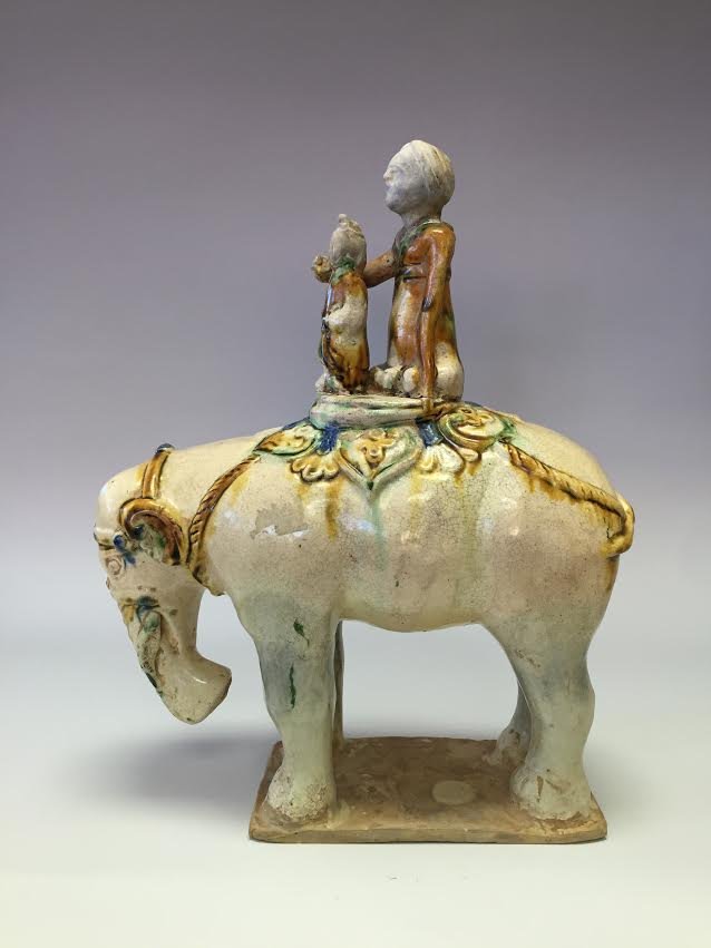 A Fine Chinese Tang San Cai Eleghant (1 of 10)