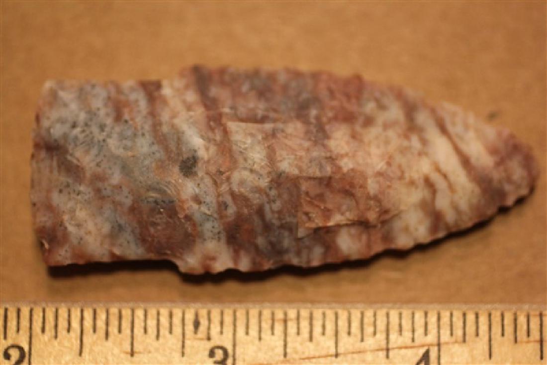 2 9/16" multicolored alibates Scottsbluff arrowhead (1 of 2)