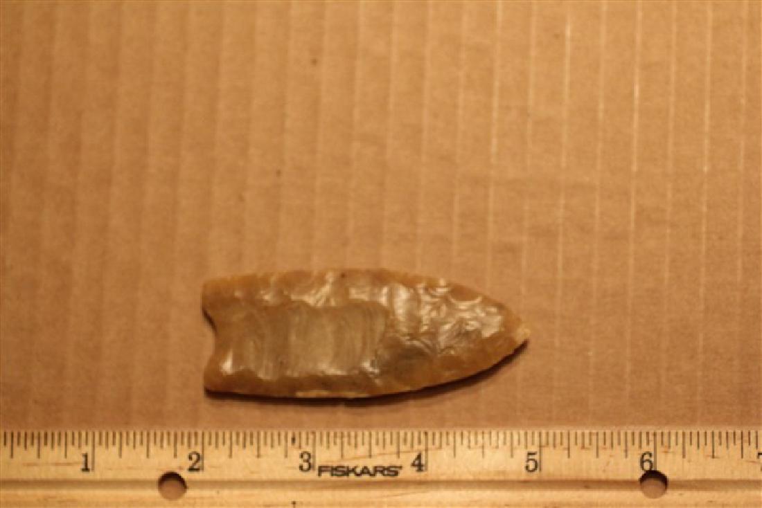 3" L Fluted Clovis, Gem Agate, Beaver County, OK (1 of 2)