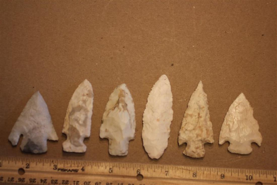Six Nice Authentic Prehistoric Points (1 of 1)