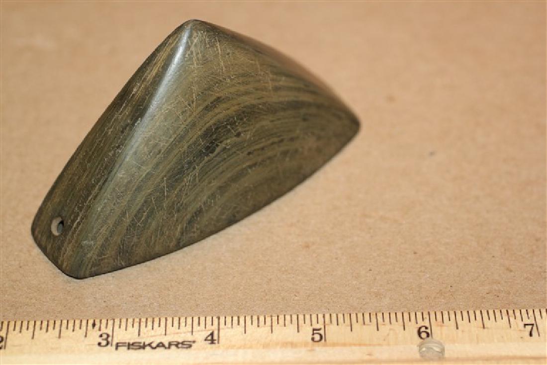 3 13/16" L x 2 1/8" H Gorget Boatstone, OHIO (1 of 1)