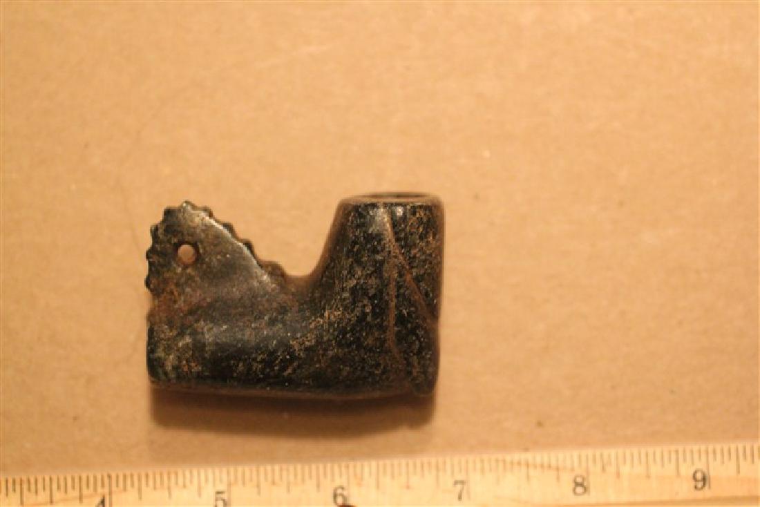 2 7/16'L x 1 5/8'H Mic-Mac Stone Pipe, Trumbull Co., (1 of 2)