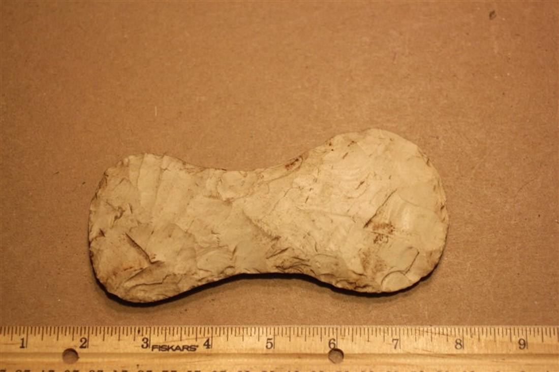 5 7/8" Hourglass Axe, Pike Co., Illinois (1 of 2)