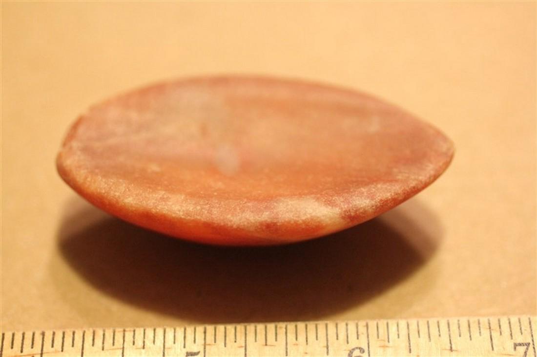 2 1/2"Lx1 3/8"W Quartz Boatstone, Jersey Co, IL: See Lot Title