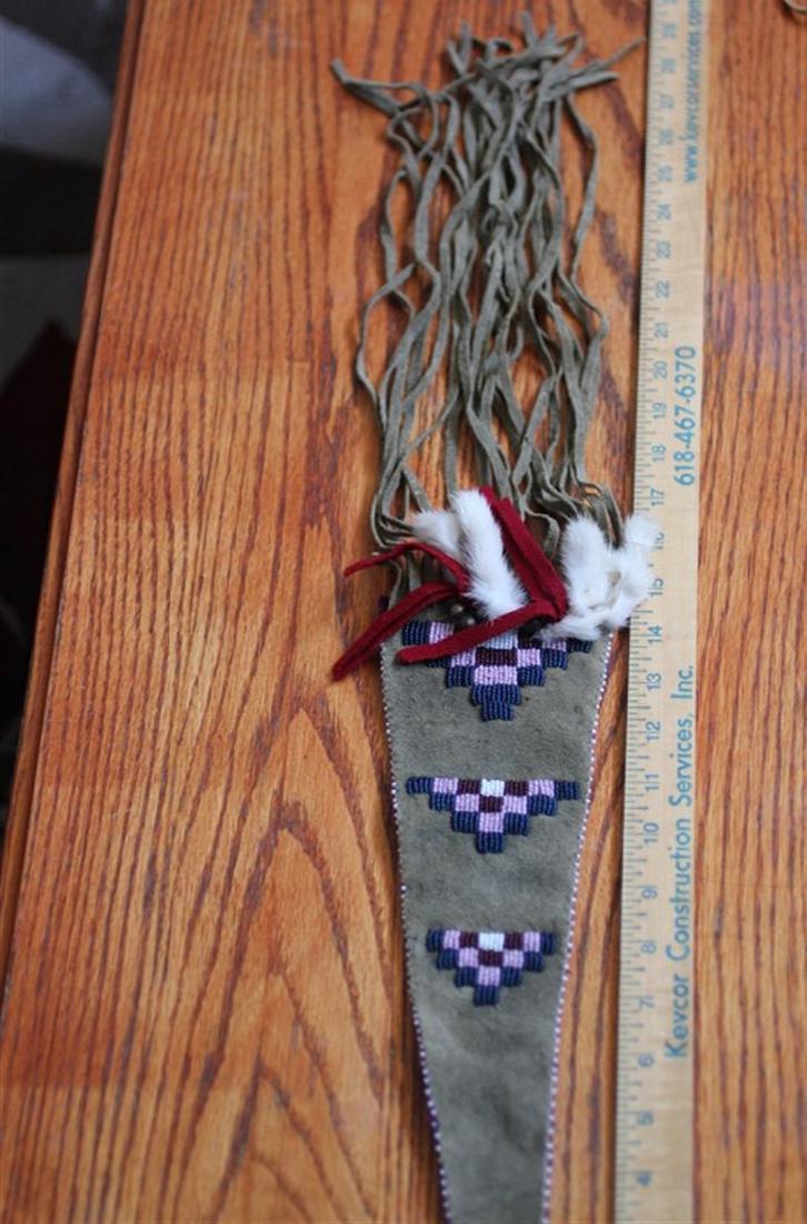 30" Total Length Beaded Pipe Stem Bag (1 of 2)