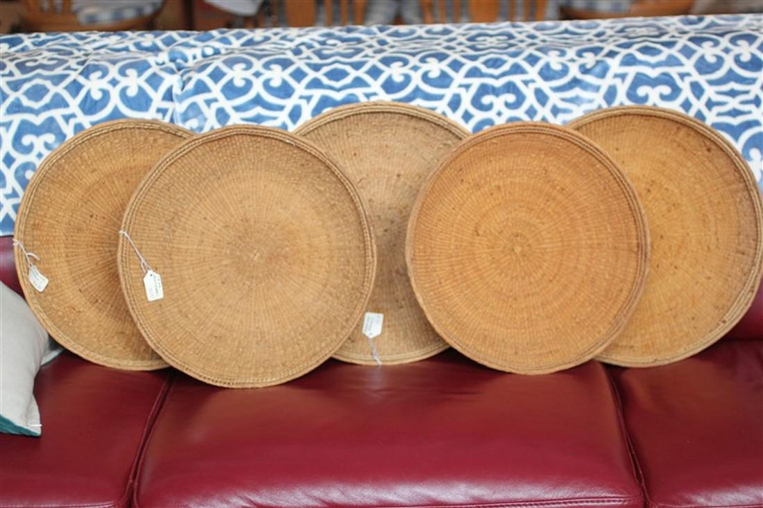 Five Yanomami Tribal Baskets, Brazil (1 of 2)