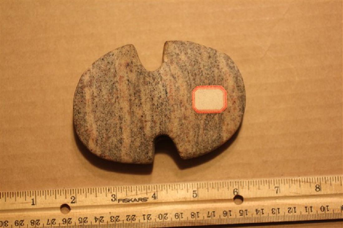 4 1/4" x 3" Winged Bannerstone, Allen Co., Indiana (1 of 2)