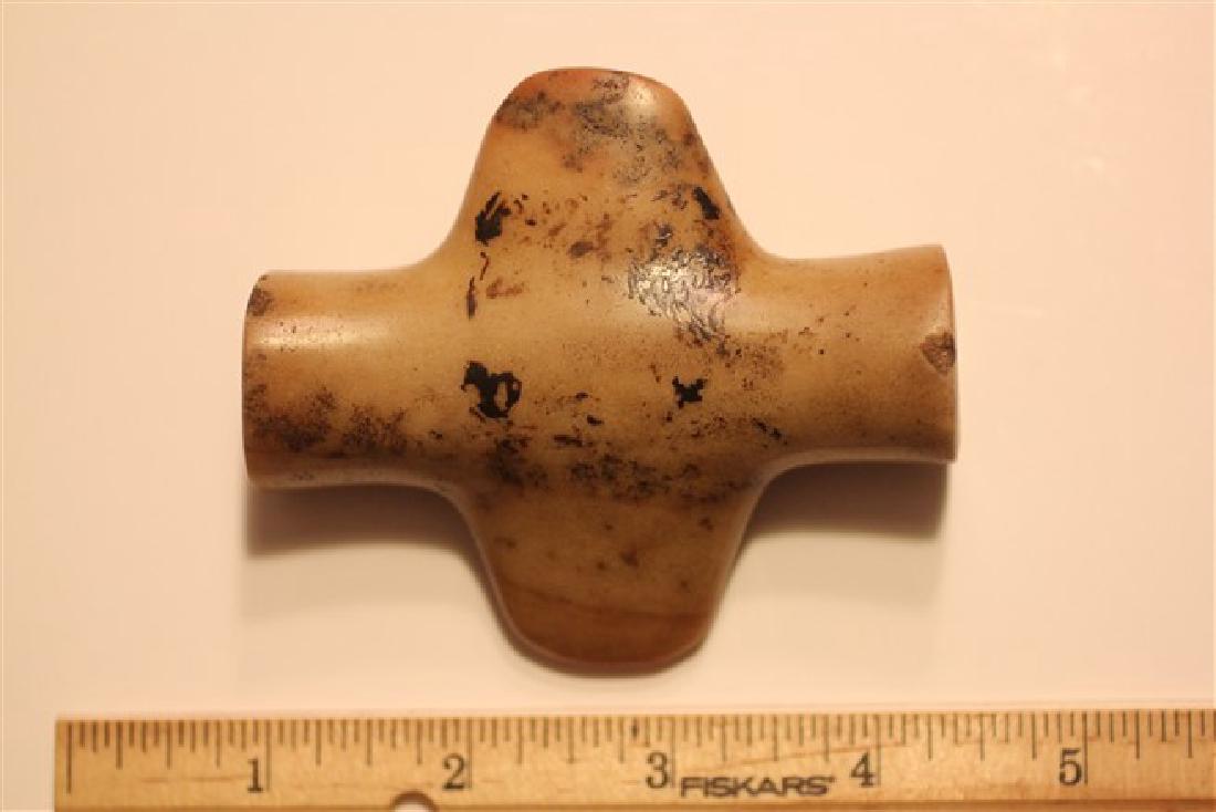 3 7/16' x 3' Quartz Bottle Bannerstone, Fulton Co., (1 of 3)