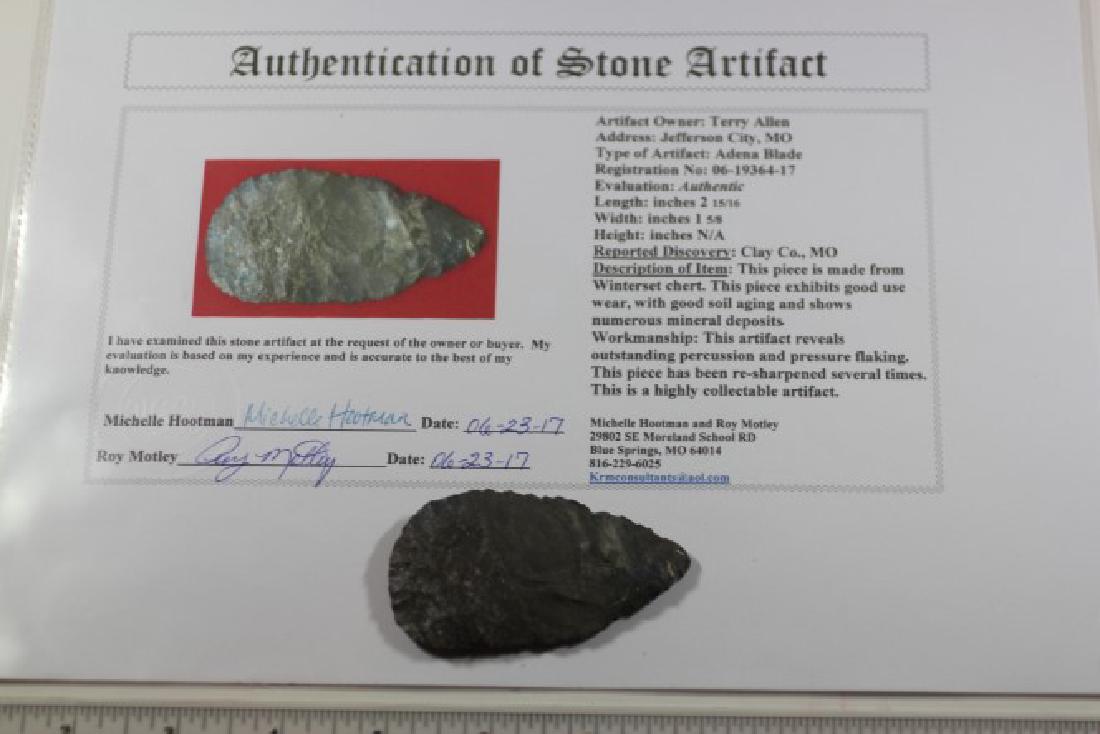 2 15/16' Adena blade W/COA (1 of 1)