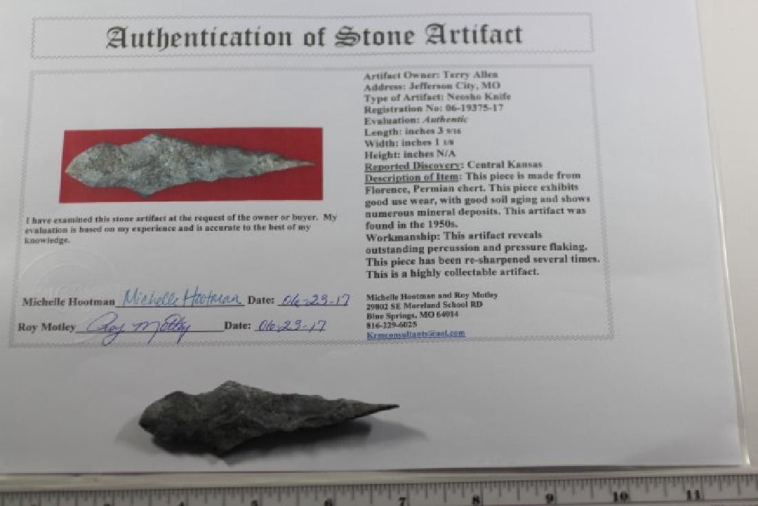 3 9/16" Neosha Knife W/COA (1 of 1)