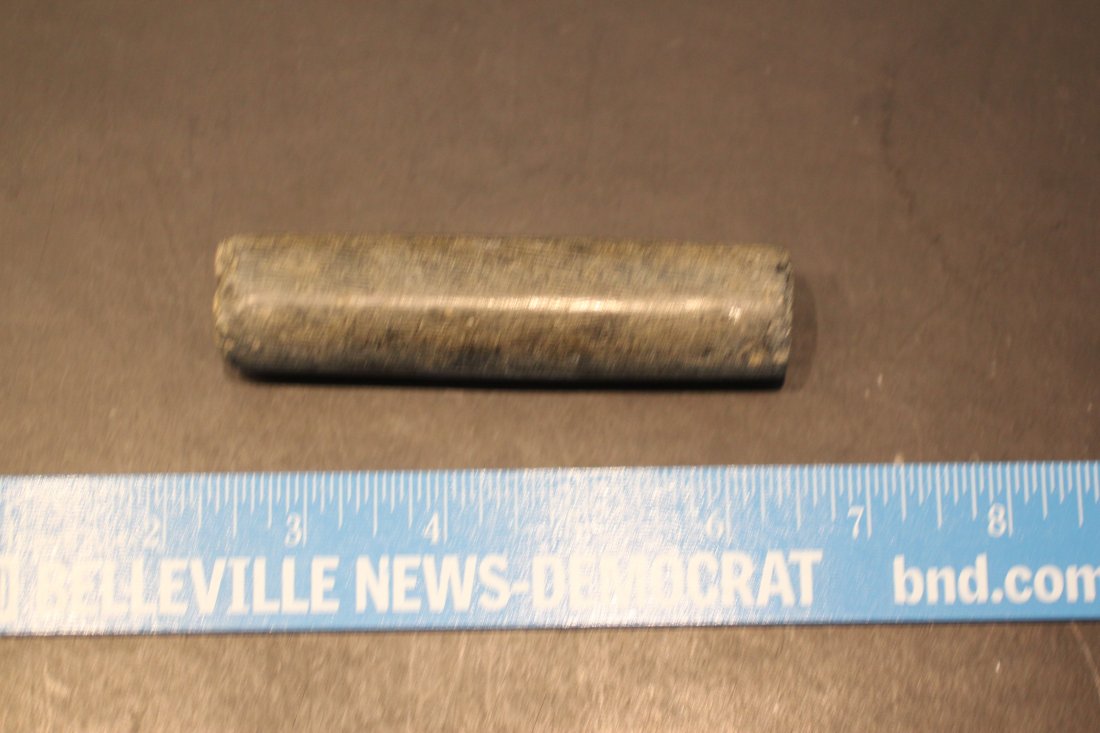 4 1/16"L Steatite Ohio Tube Bannerstone (1 of 2)
