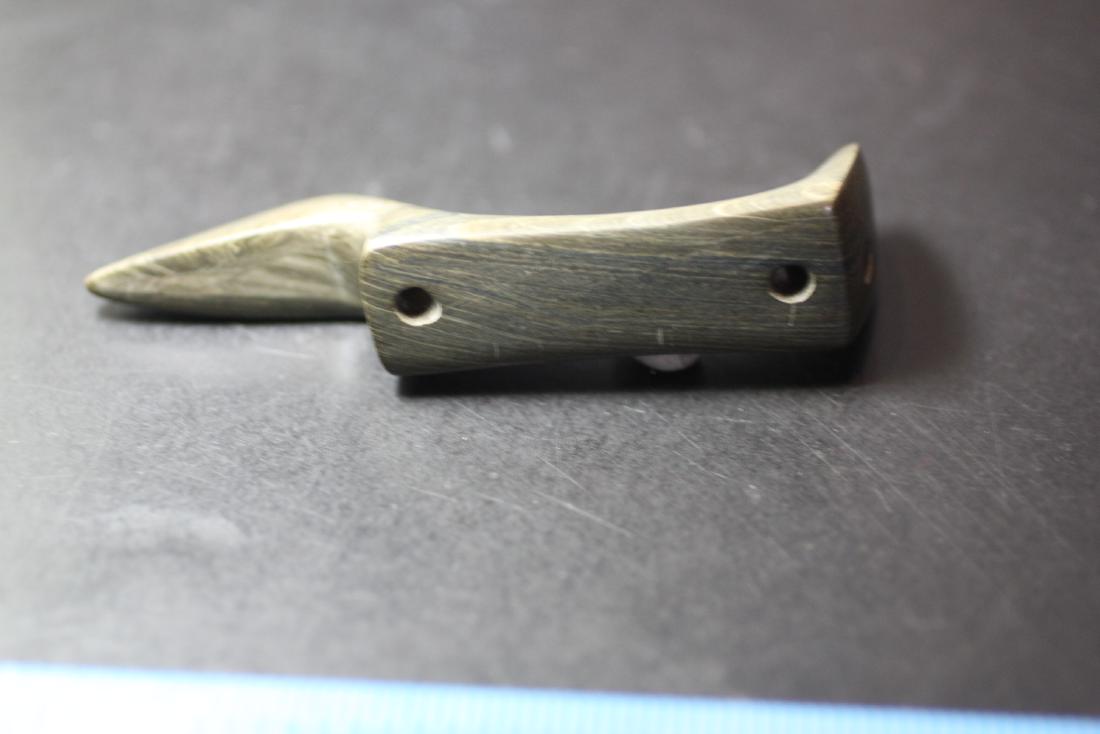 3 5/8"L Banded Slate Ohio Birdstone (1 of 1)