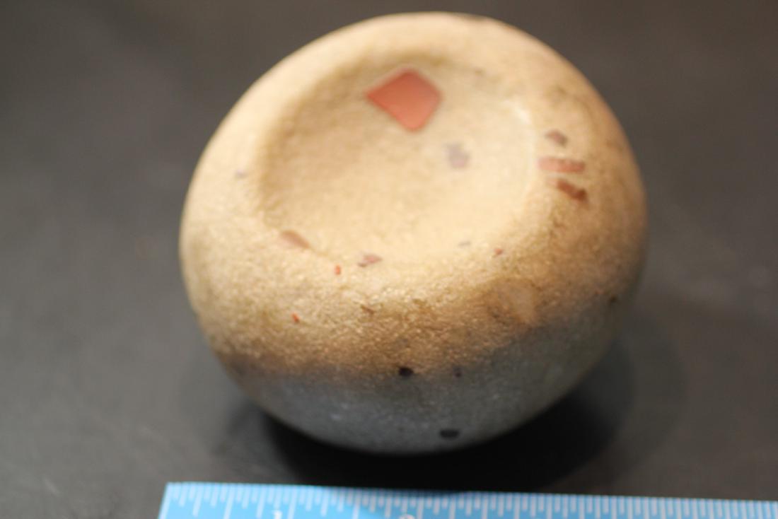 4 3/4'W x 2 1/16"H Porphyry Discoidal, Morgan Co., (1 of 3)