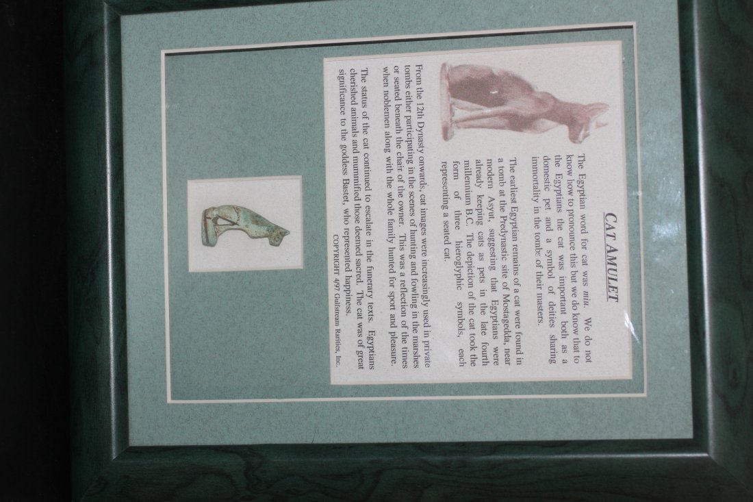 Cat Amulet: Egyptian Soapstone Cat(MIU) Amulet