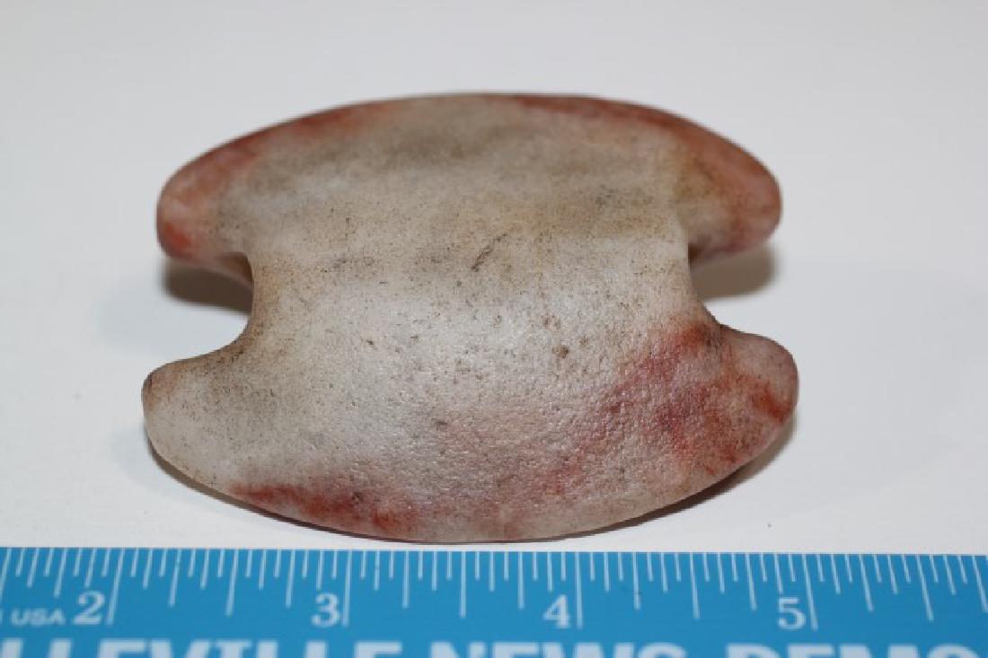 3"L x 2 33/8"W Notched Ovate Bannerstone, Illinois (1 of 3)