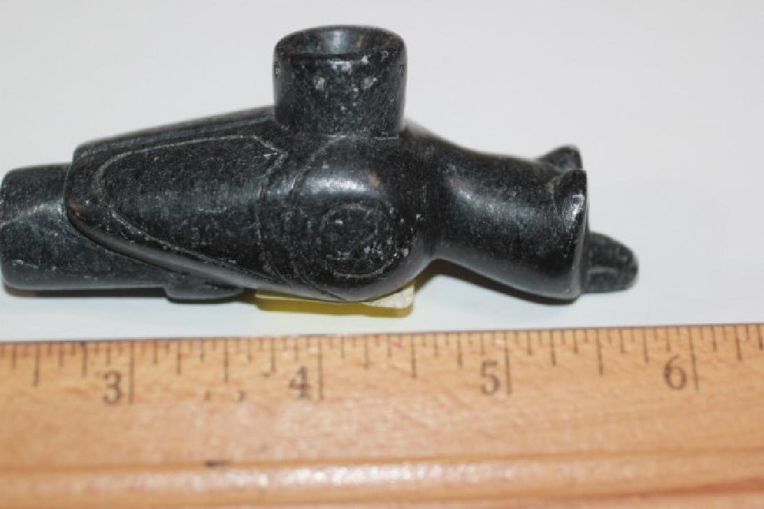 3 3/4â€L Steatite Owl Pipe, Clinton Co., Kentucky (1 of 2)