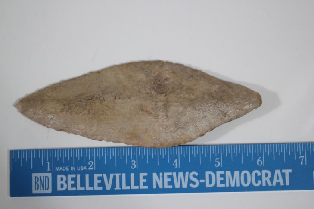 5 5/8"L Adena Blade, Ex Coll. Daniel Wheeler, Staunton, (1 of 2)