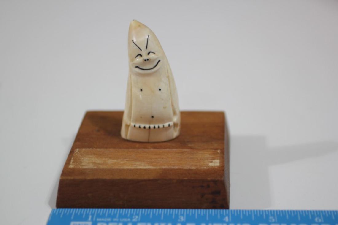 2 7/8" Eskimo Walrus Carving of a Billiken, Alaska (1 of 1)
