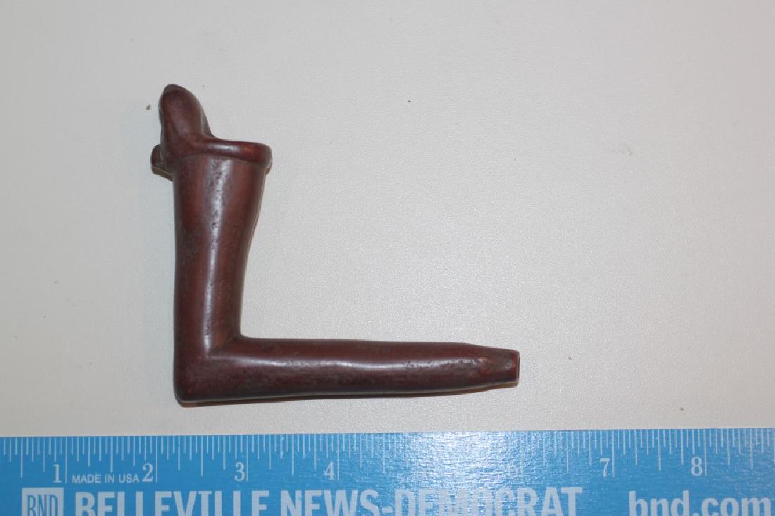 2 3/4"L x 3 1/2"H Catlinite Effigy Pipe (1 of 2)