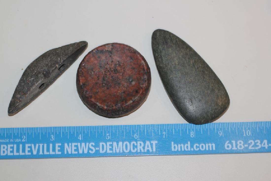 Banner Boatstone, Discoidal, & Celt: See Lot Title