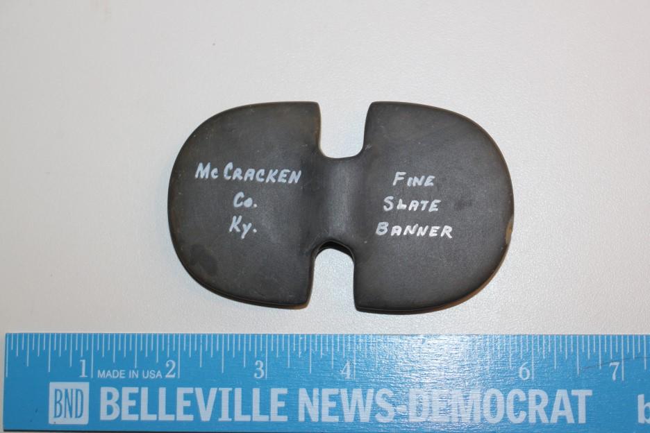 3 15/16â€L x 2 3/8â€™W Winged Bannerstone, McCracken: See Lot Title