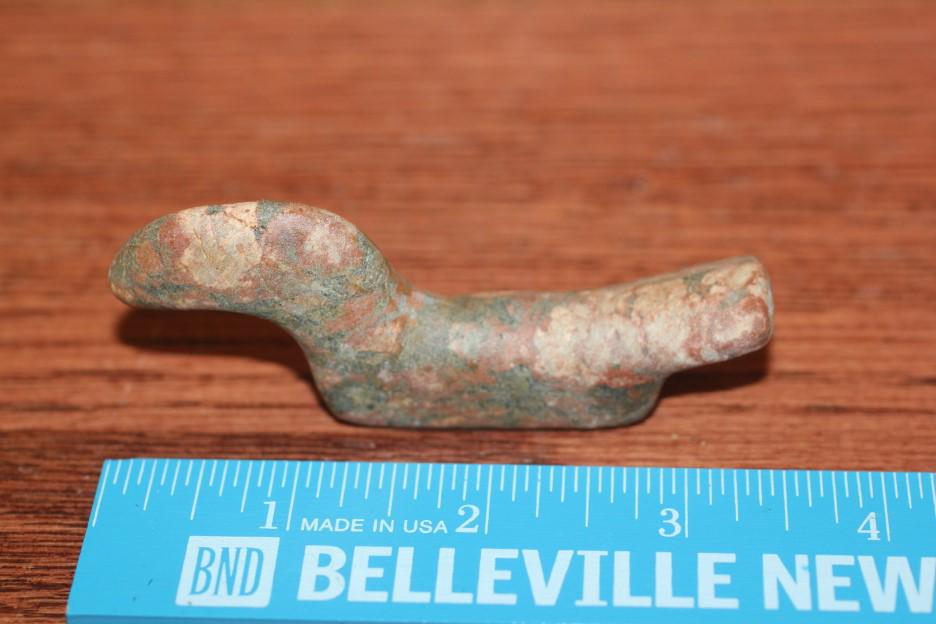 3 7/16â€ Porphyry Unfinished Birdstone, Illinois: See Lot Title