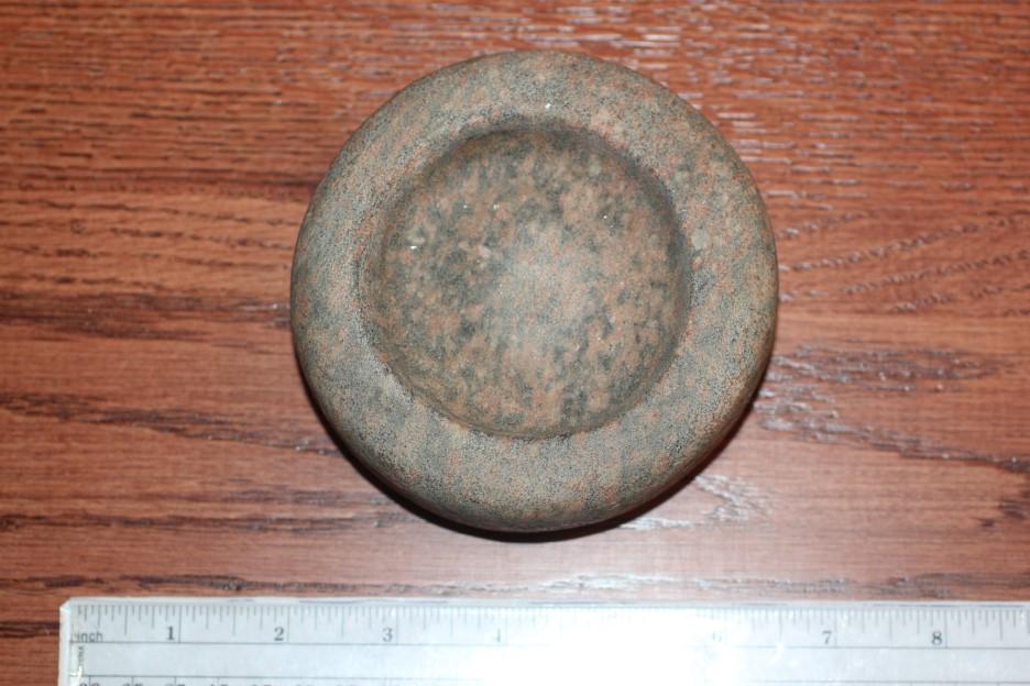 4 5/16" W x 1 11/16" H Discoidal, Jersey Cnty, IL: See Lot Title