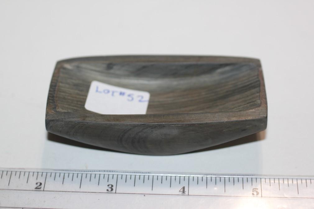 3 1/8"L x 1 1/2"W Banded slate Boatstone, Spencer Cty., (1 of 2)