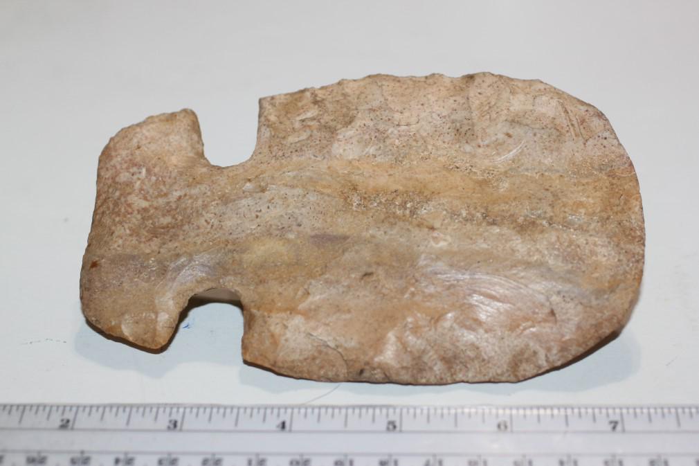 5 3/8"L x 3 1/4"W Notched Hoe, Old Rt 40, Madison (1 of 2)