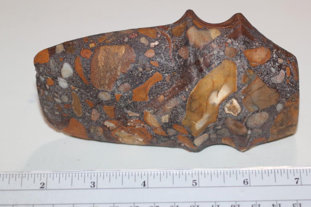 5 5/8"L x 2 15/16"H High Ridged Porphyry Axe, Ingham (1 of 2)