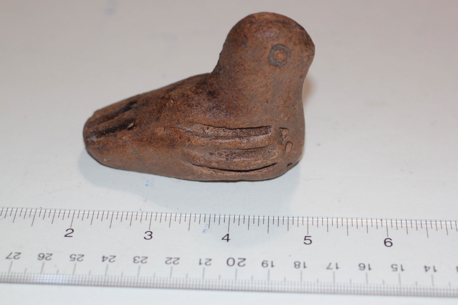 3" L x 2 1/4" H Bird Effigy, Scott Co, MO (1 of 2)