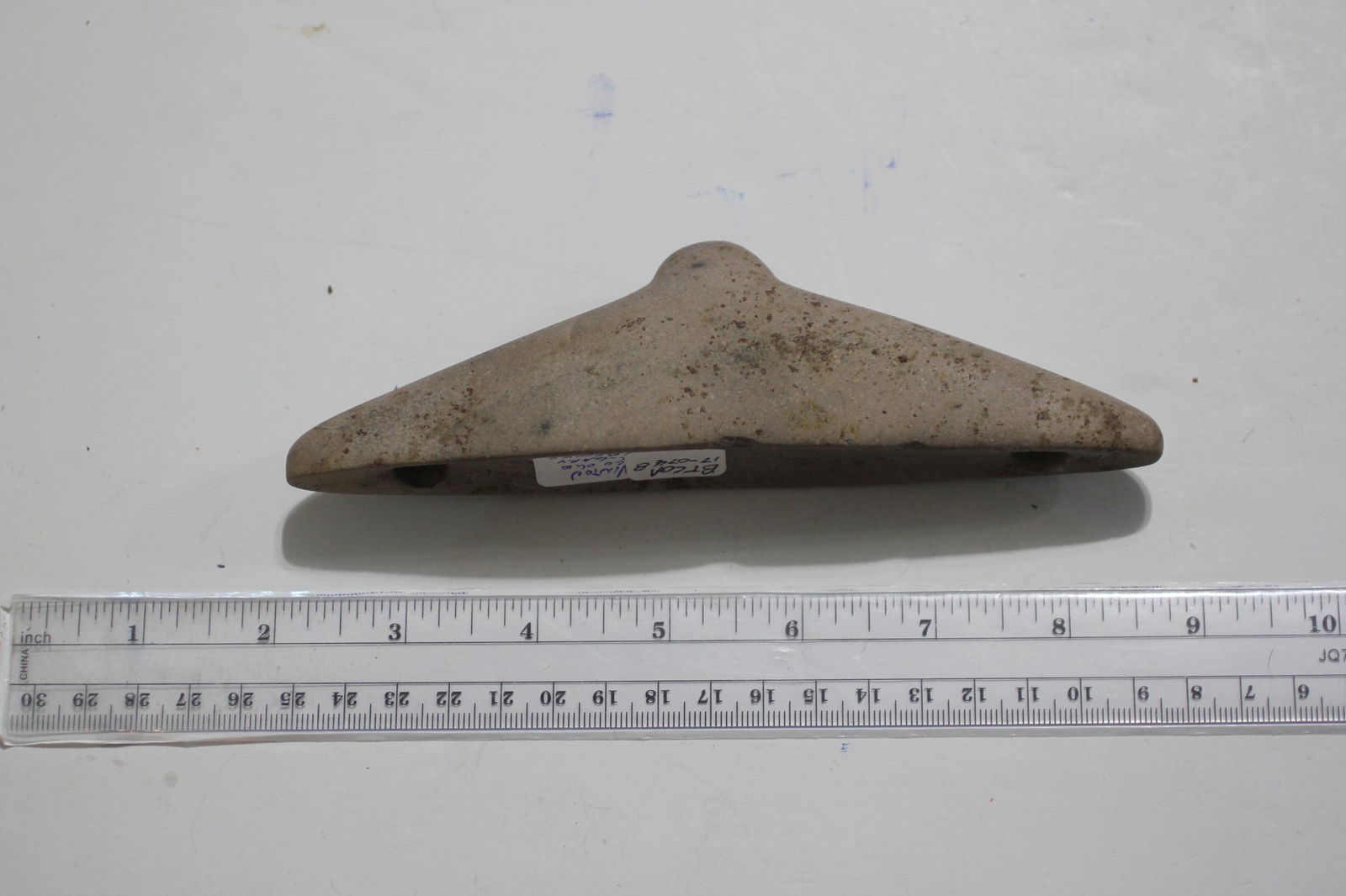 6 1/2" L x 15/16" W Boatstone w/ COA, Vinton Co, OH (1 of 4)