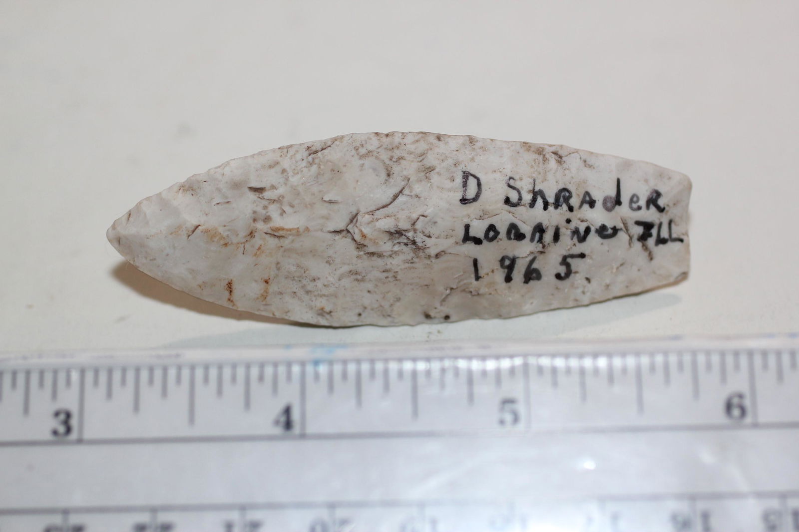 2 13/16" L Nice Agate Basin, Lorraine, IL found by Dale (1 of 2)