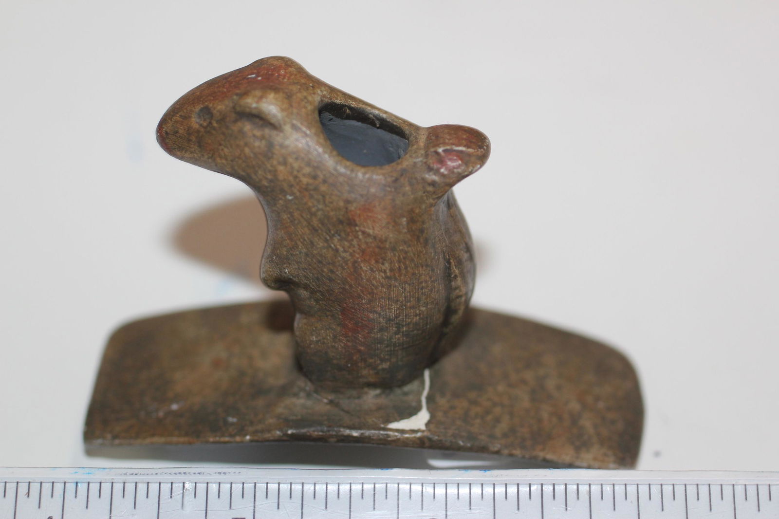 3 1/8" L x 2 1/16" H Modern Pottery Pipe, Ross Co., Oh (1 of 2)