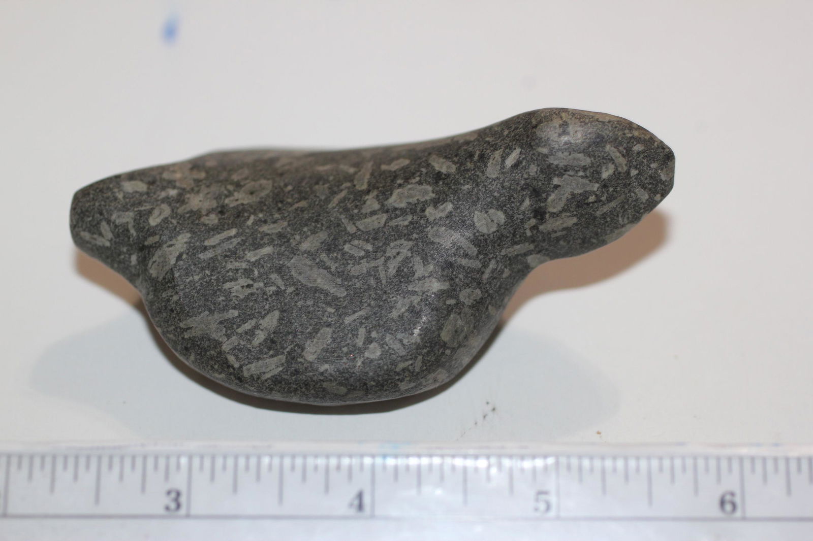 3 3/4" L x 2 1/2" W Porphryite Nesting Birdstone, W/COA (1 of 3)