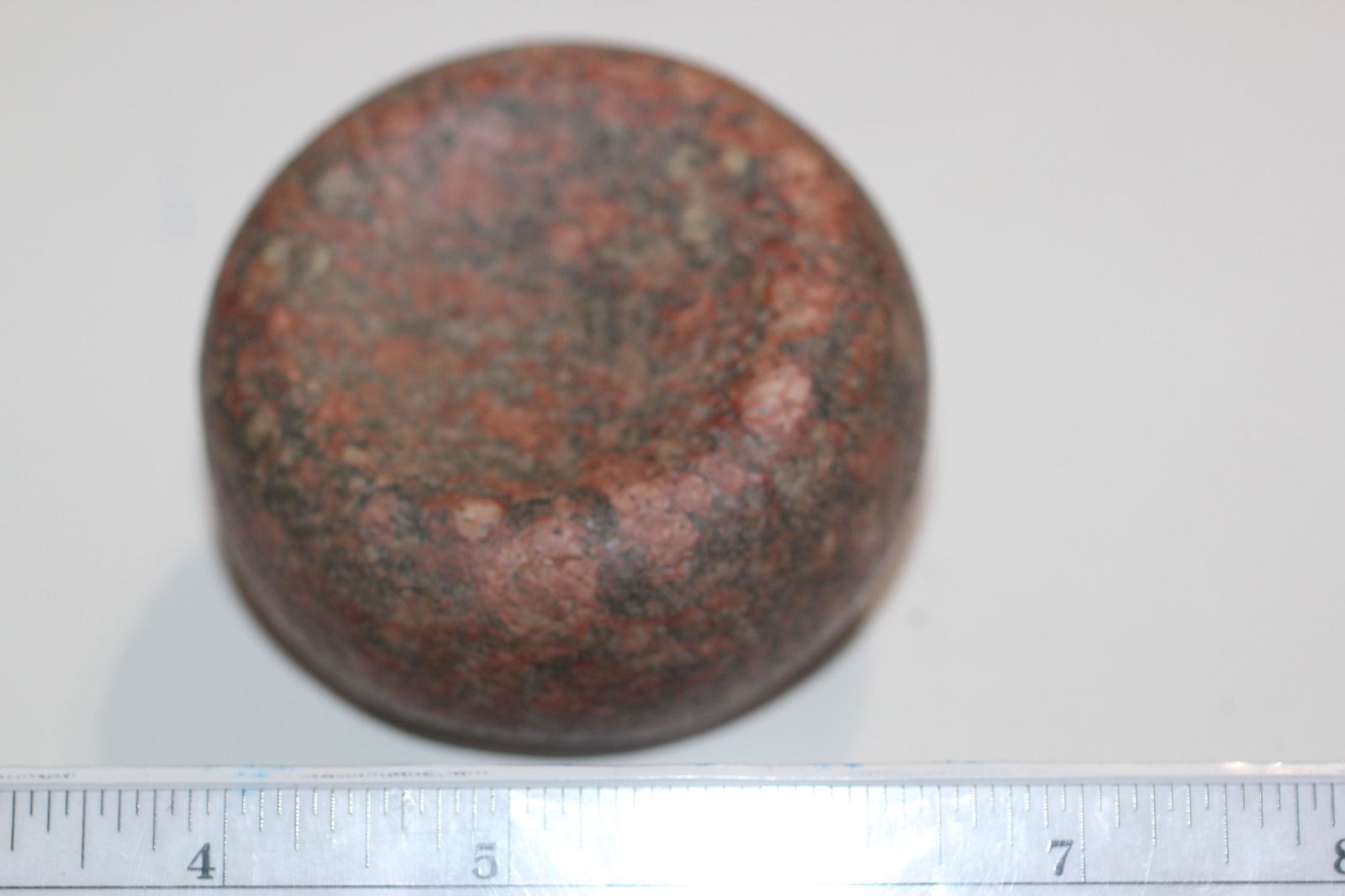 3" W x 1 3/8" H Jersey Bluff  Discoidal, IL W/COA (1 of 3)