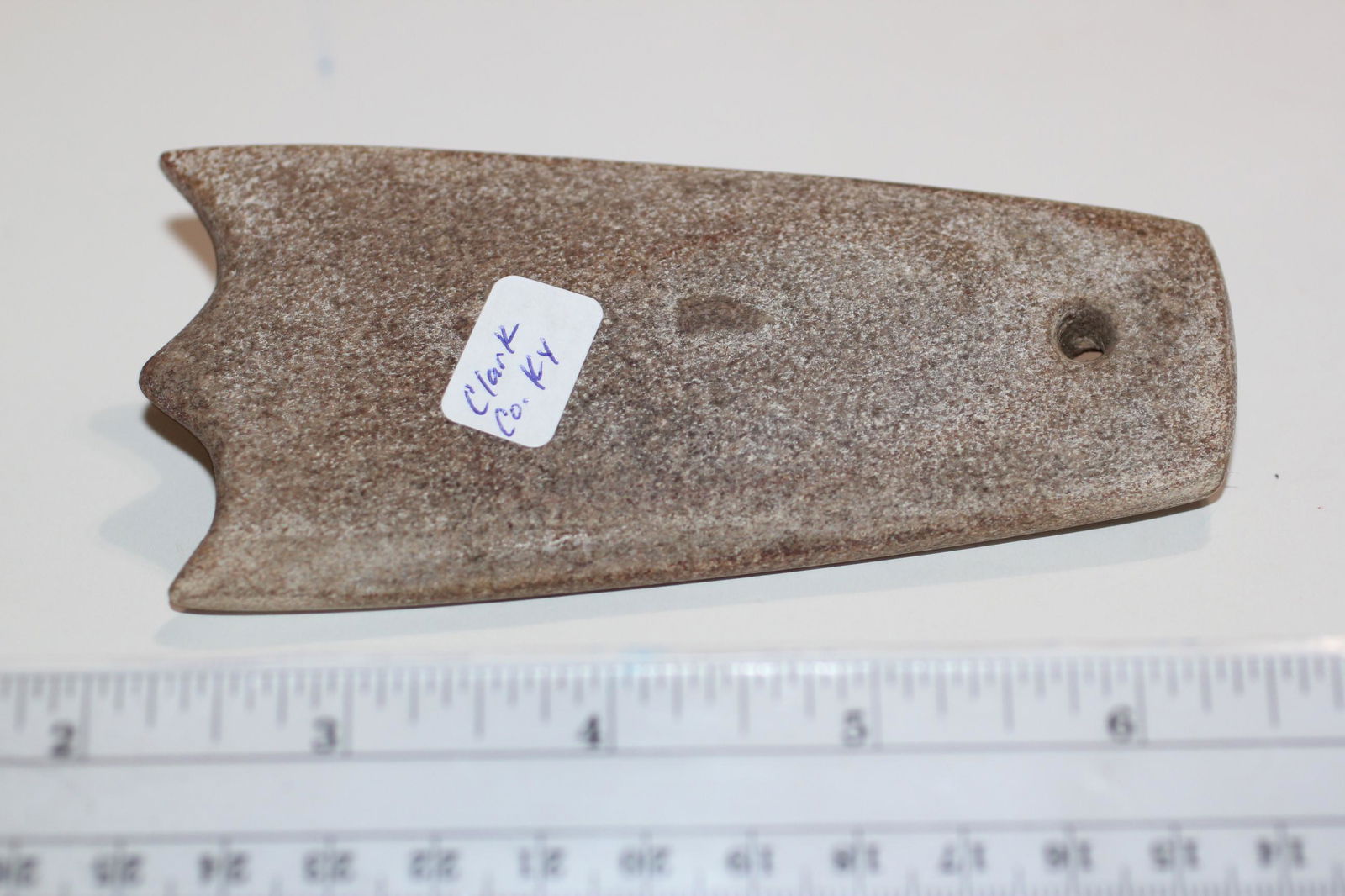 4 5/8" L x 2 1/4" W Trapezoid Pendant Scalloped W/COA (1 of 3)