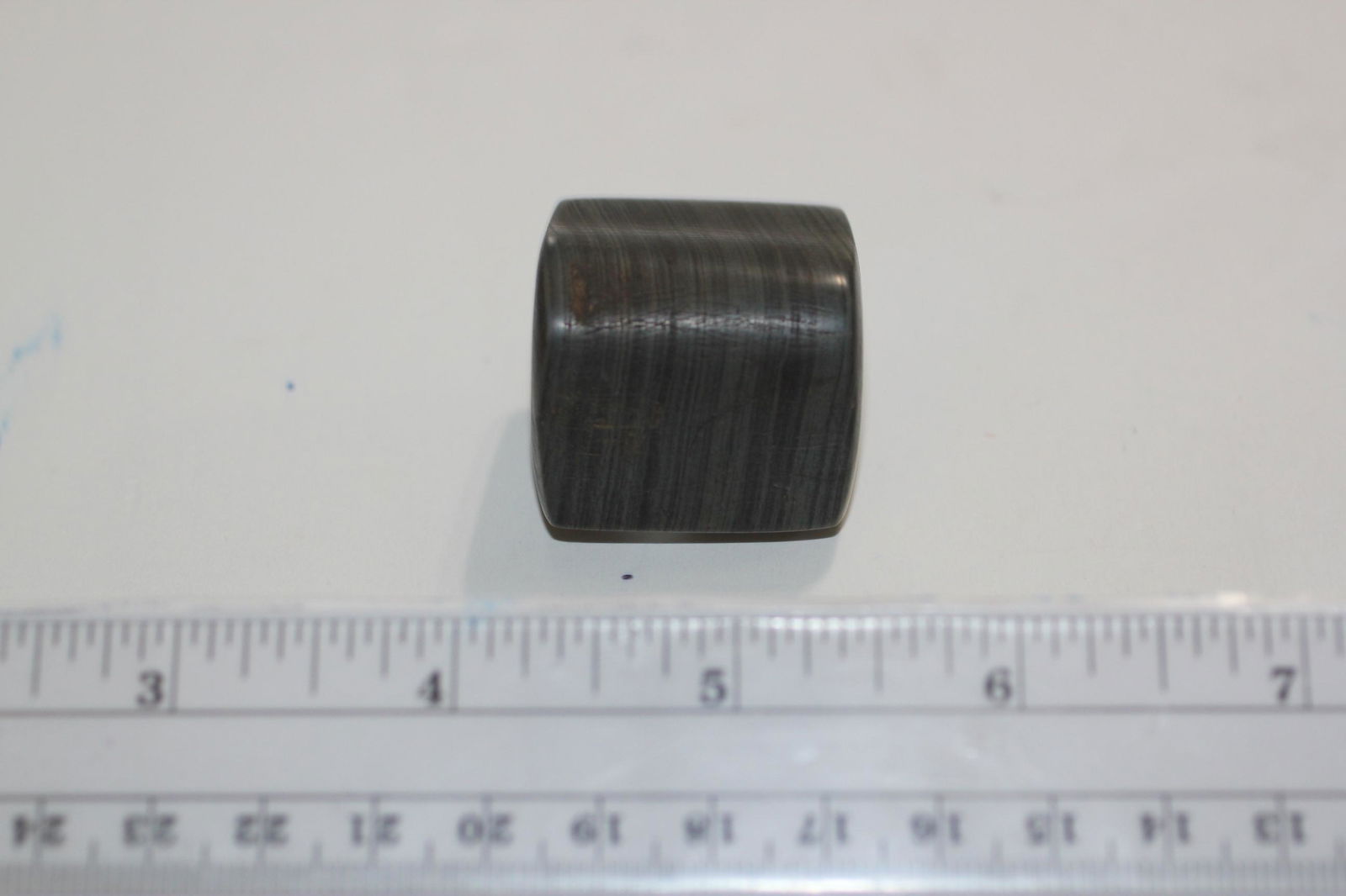 1 1/4" L x 1 1/2" W Slate Triangular Bannerstone, W/COA (1 of 3)