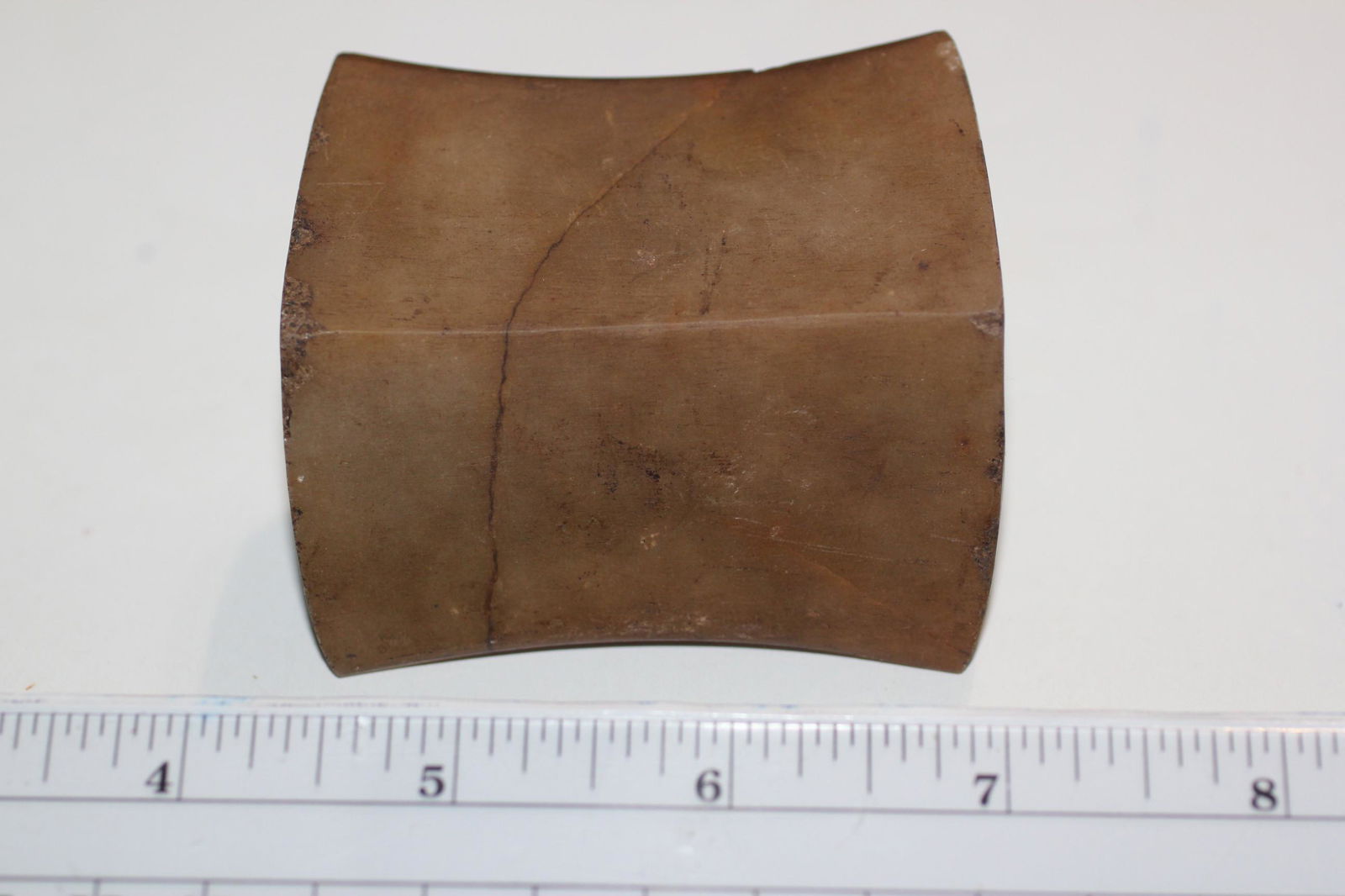 2 3/4" L x 2 1/2" W Butterscotch Quartz Bannerstone w/ (1 of 2)