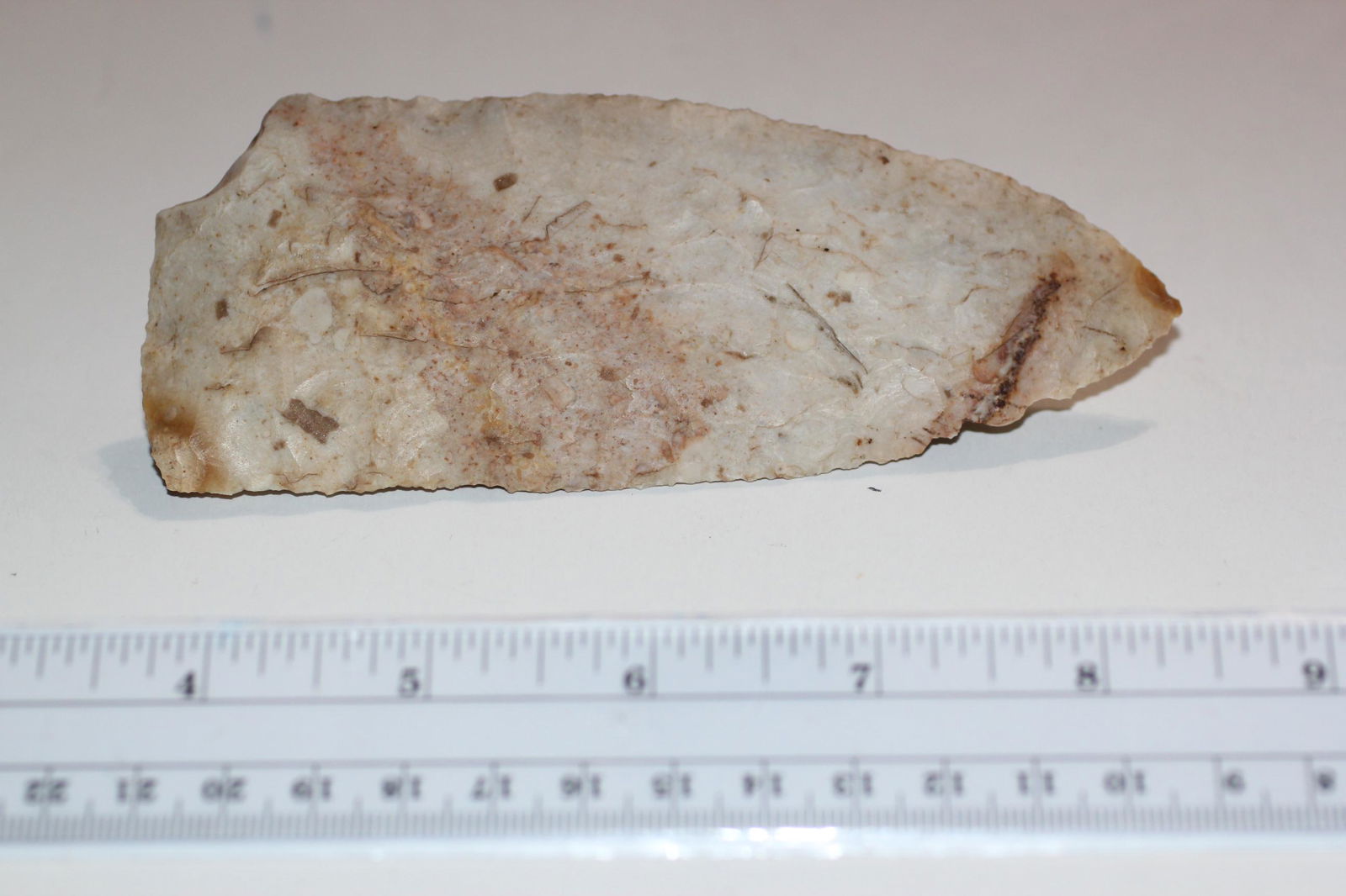 5 1/4" L Archaic Knife, Livingston Co., MO w/ coa (1 of 3)