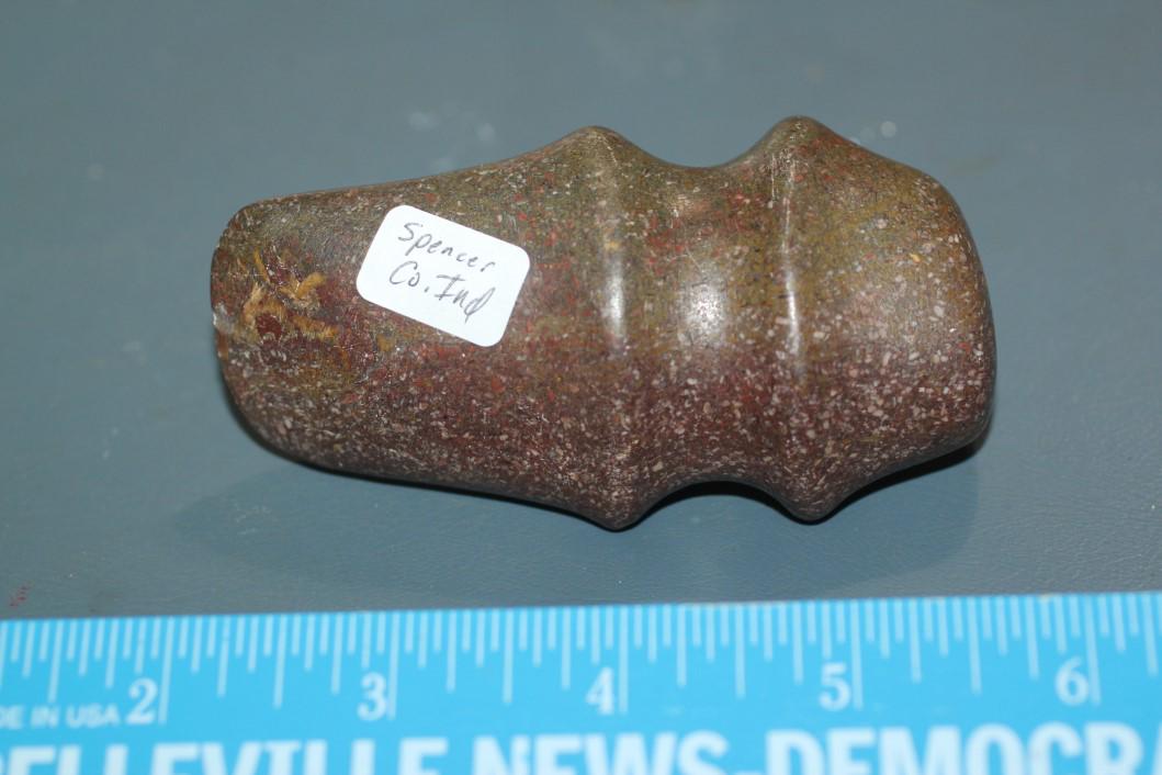 3 3/4" L x 2 15/16" W Full Grooved Axe, Spencer Co, IN: See Lot Title
