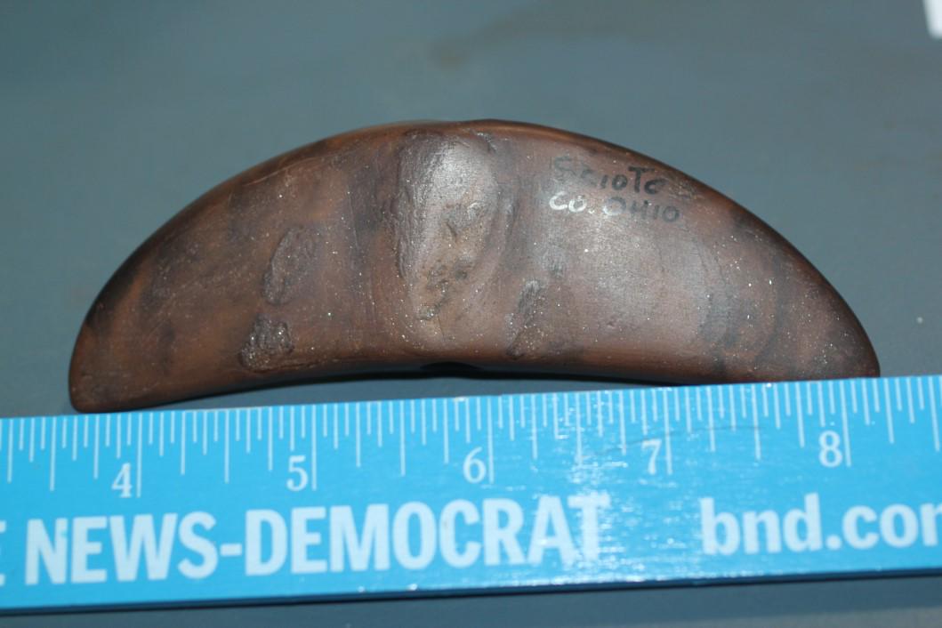 5" L x 1 1/2" W Winged Bannerstone, OH: See Lot Title