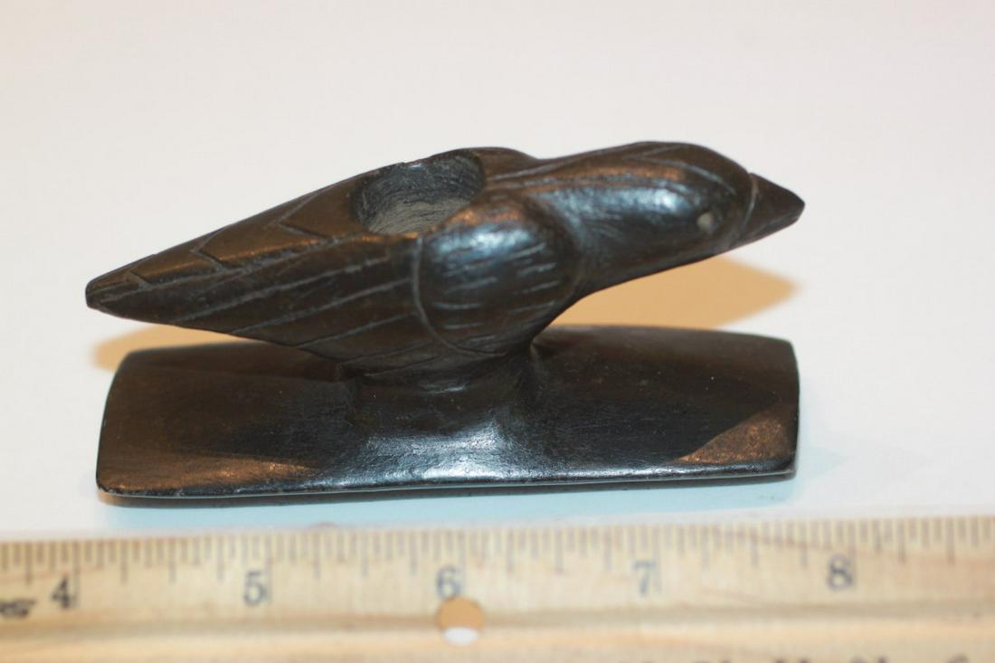 4 1/16" L x 2" H Hopewell Platform Raven Pipe: Ross Co., Ohio