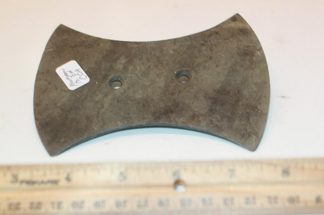 5 1/16" L x 3 7/8" W Bi-Concaved Gorget, OH w/ coa: With Bannerstone Tom COA