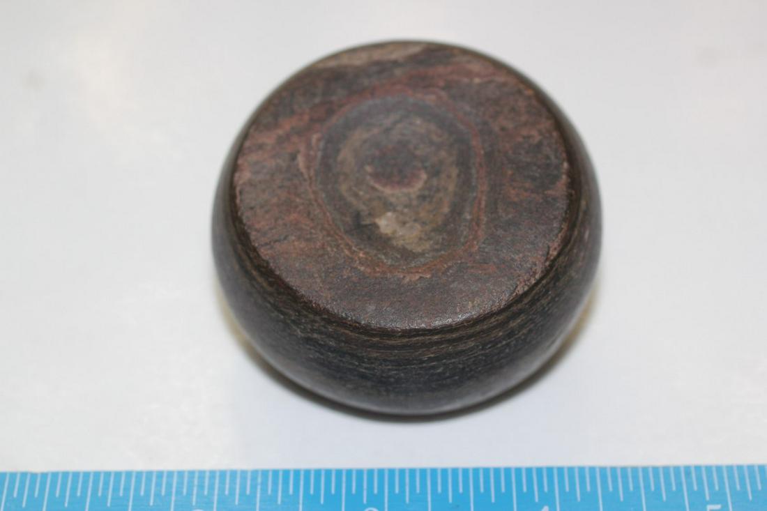 2 3/8" W x 1 3/16" Discoidal, Adams Co., IL: See Lot Title