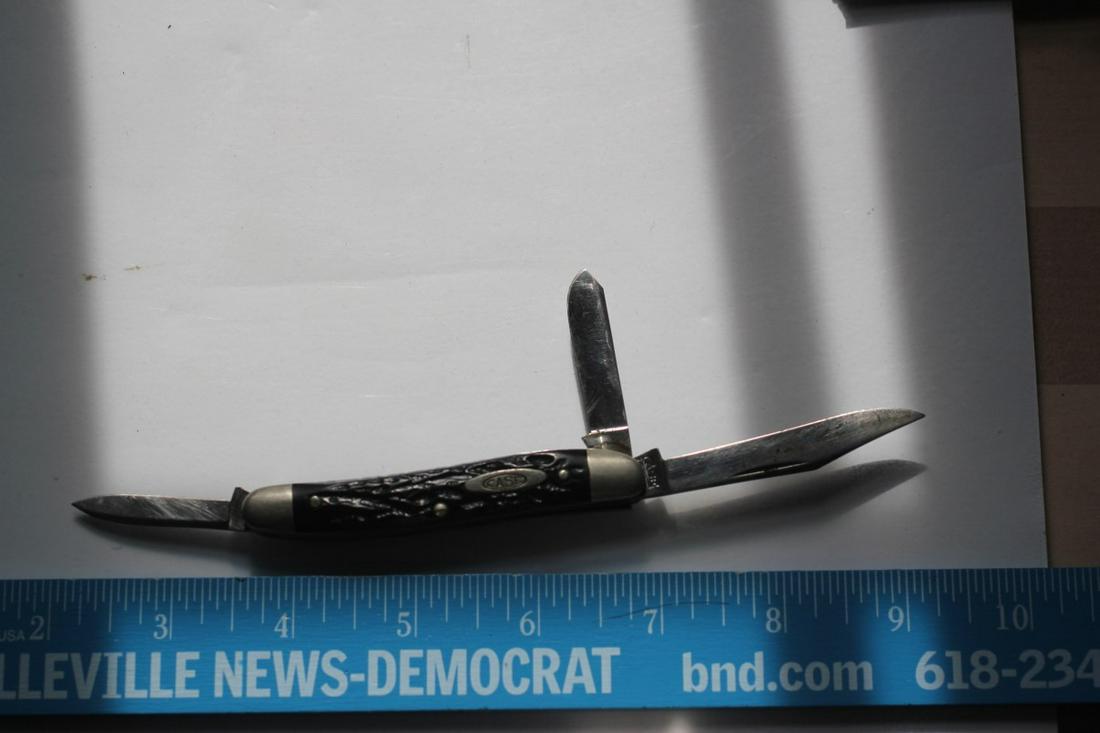 Case 3 Blade Pocket Knife Tested XX: Rough Black Handle