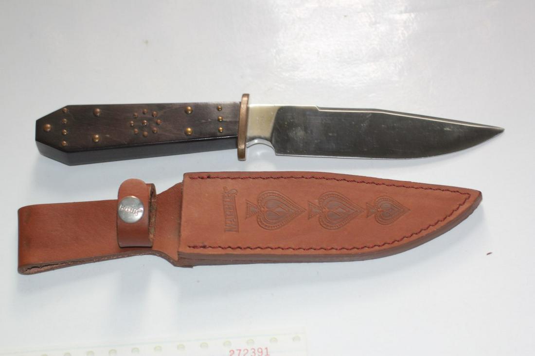 Chinese Made Marbles Knife W/Sheath: See Lot Title